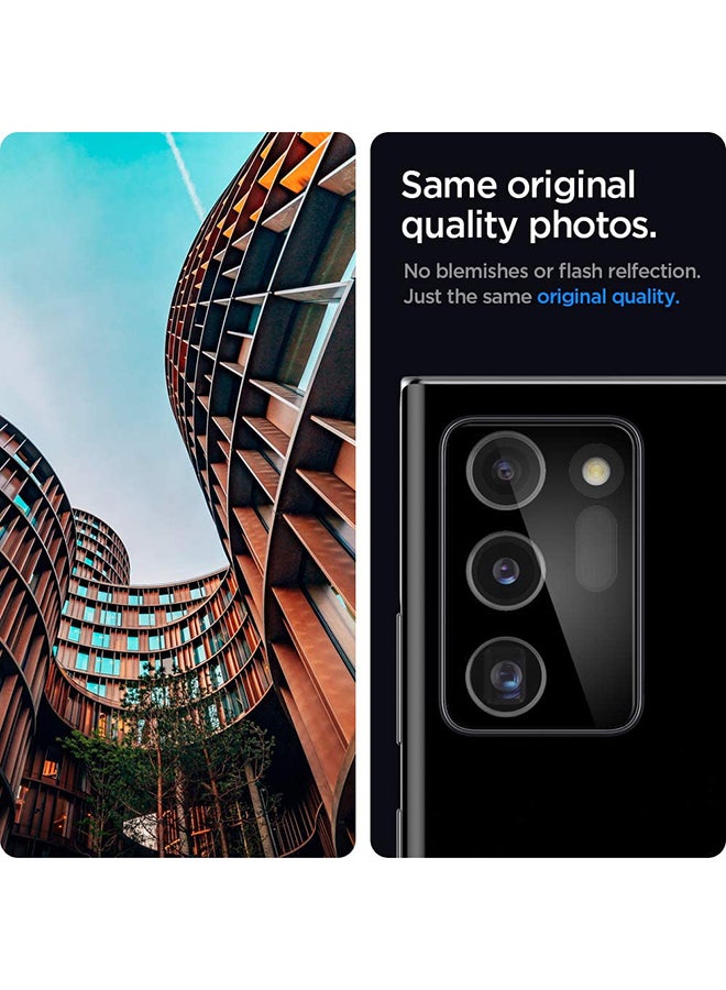Spigen Optik Camera Lens Screen Protector for Samsung Galaxy Note 20 Ultra [2 Pack] - Black - Image 3