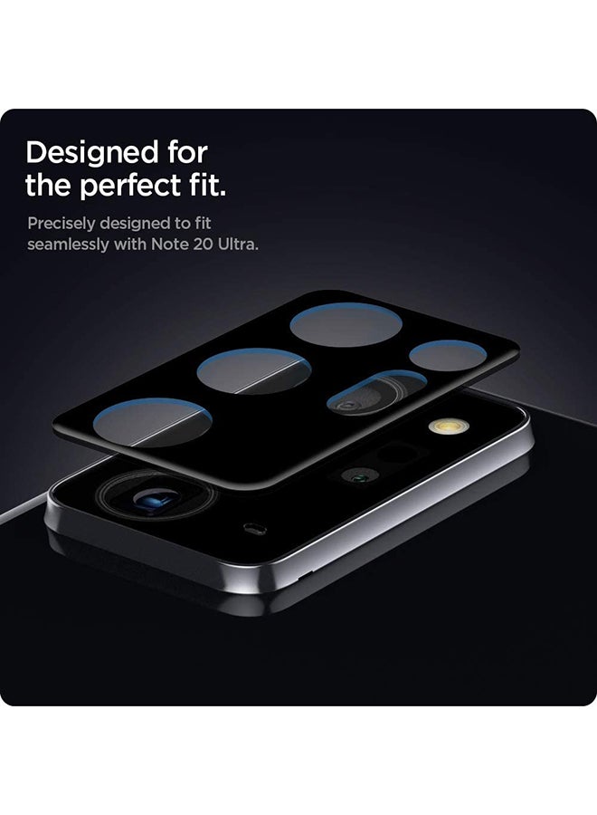 Spigen Optik Camera Lens Screen Protector for Samsung Galaxy Note 20 Ultra [2 Pack] - Black - Image 2