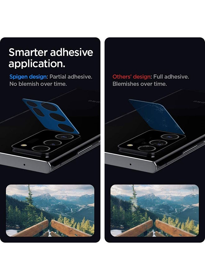 Spigen Optik Camera Lens Screen Protector for Samsung Galaxy Note 20 Ultra [2 Pack] - Black - Image 4