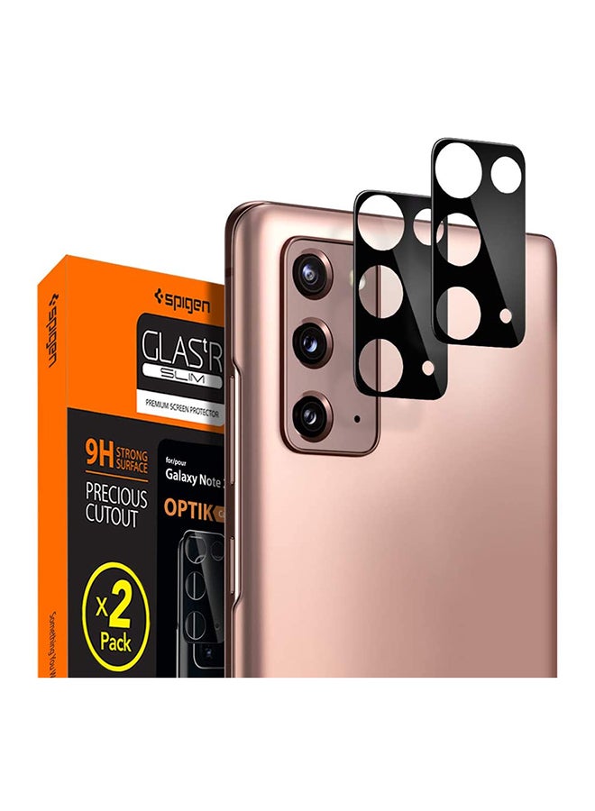 Spigen Optik Camera Lens Screen Protector for Samsung Galaxy Note 20 [2 Pack] - Black
