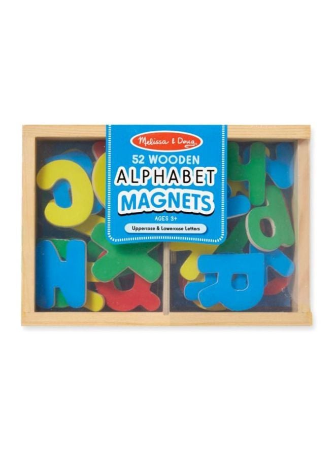 Melissa & Doug Magnetic Wooden Alphabet – 52 Uppercase and Lowercase Magnetic Letters in a Sturdy Storage Case – Educational Literacy Toy for Kids Ages 3+ | MD448 - Image 2