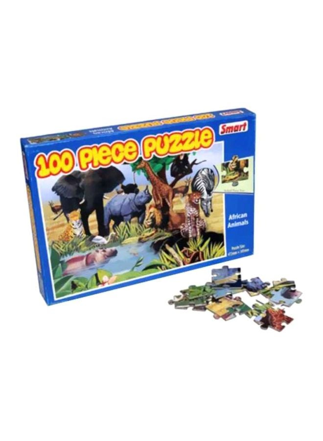Smart - Pack Of 100 African Animals Puzzle 1038 - Image 1