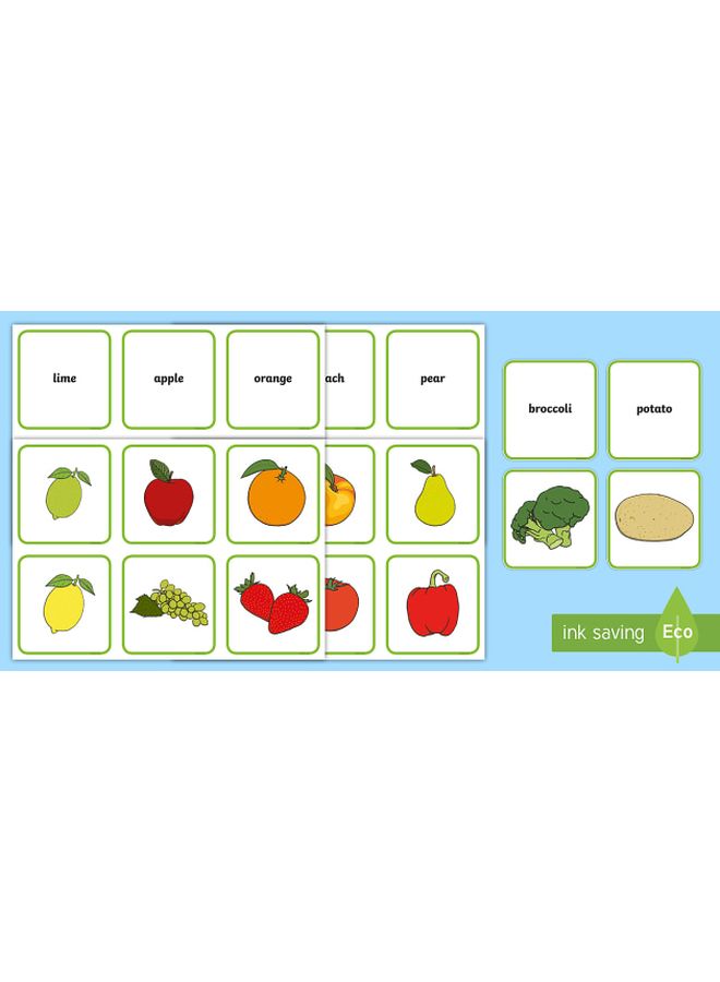 Smart Read And Match Fruits and Vegetables Game  - Image 3