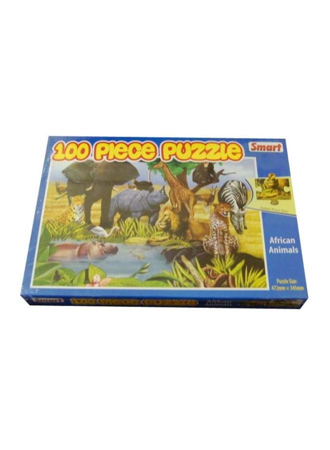 Smart - Pack Of 100 African Animals Puzzle 1038 - Image 1