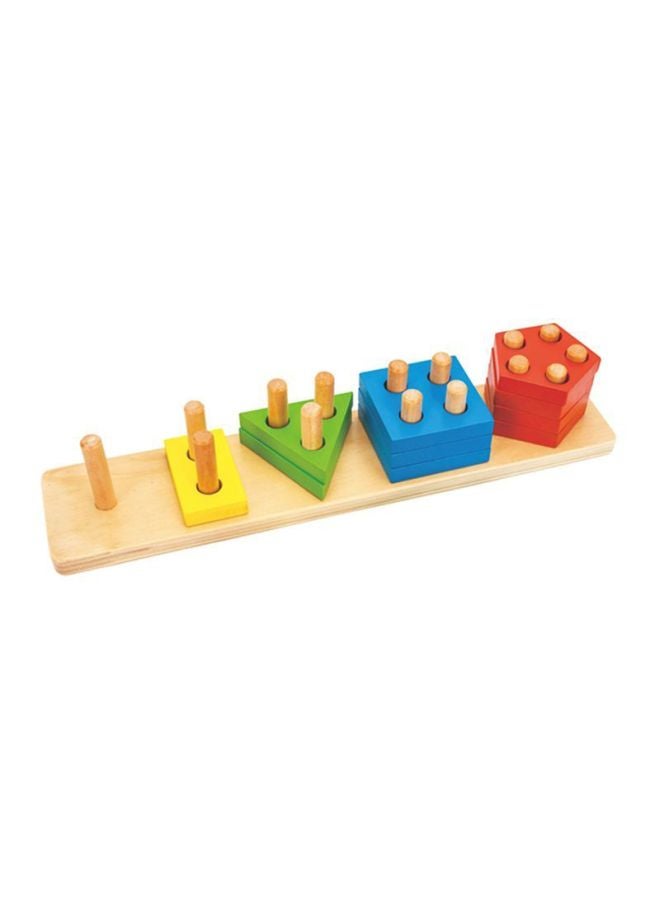 Five Column Shape Matching Toy