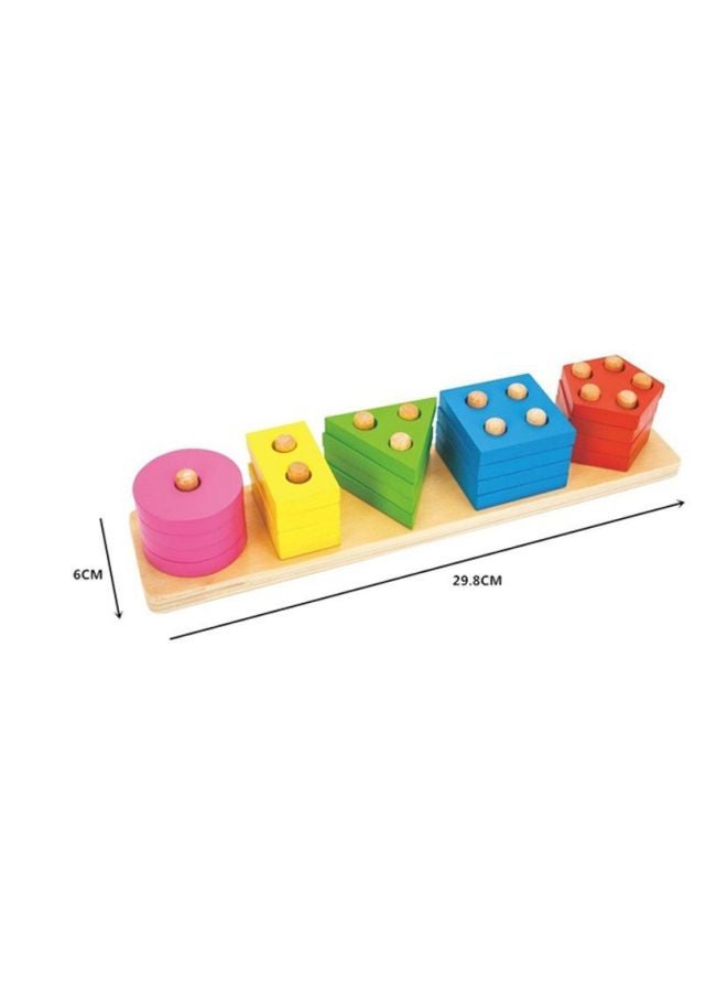 Five Column Shape Matching Toy