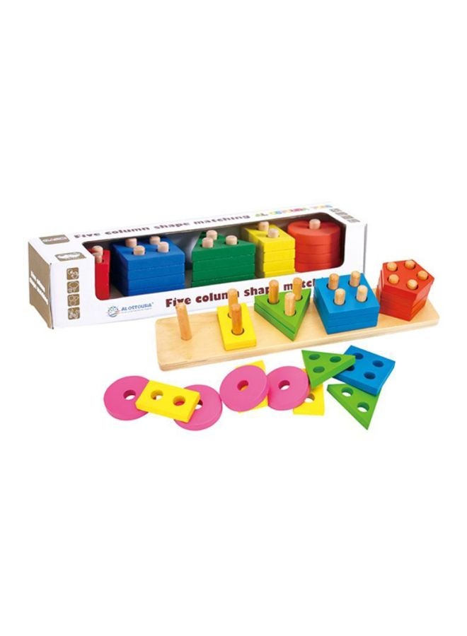 Five Column Shape Matching Toy