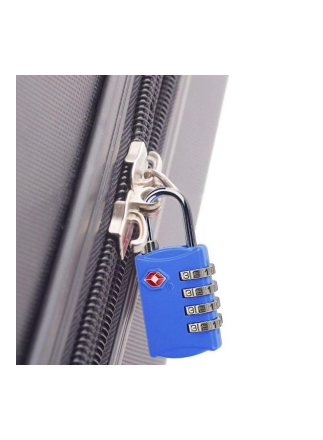 4-Digit Travel Luggage Combination Lock Blue  - Image 3