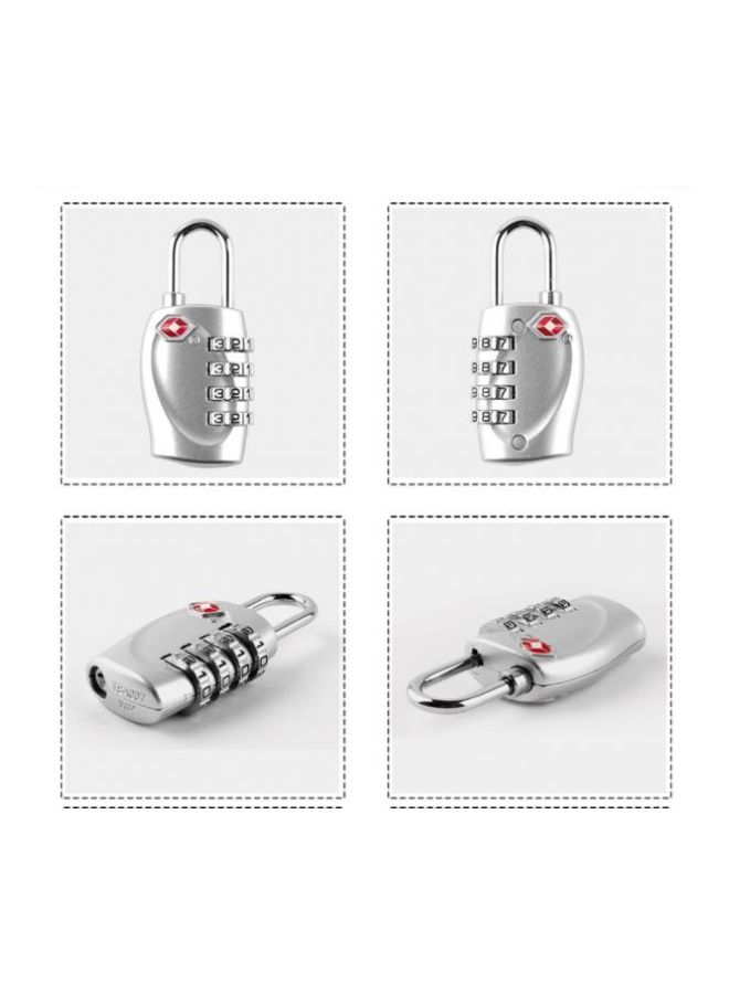 4-Digit Travel Luggage Combination Lock Grey  - Image 3