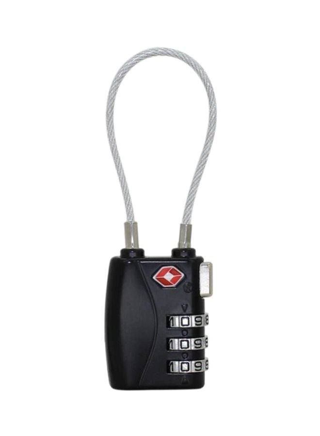 3-Digit Travel Luggage Combination Lock Black/Silver  - Image 1