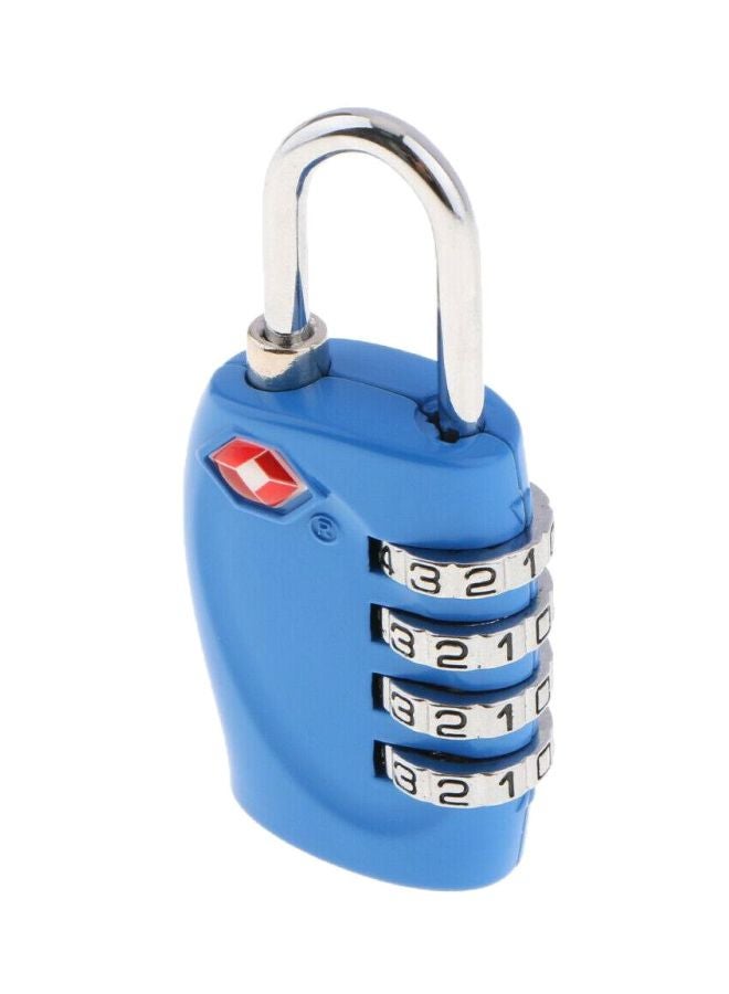 4-Digit Travel Luggage Combination Lock Blue/Silver/Red  - Image 3