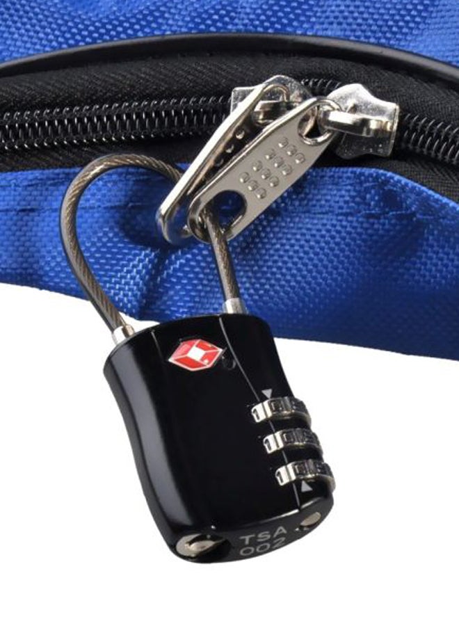 3-Digit Password Metal Luggage Lock Black/Red/Silver  - Image 4