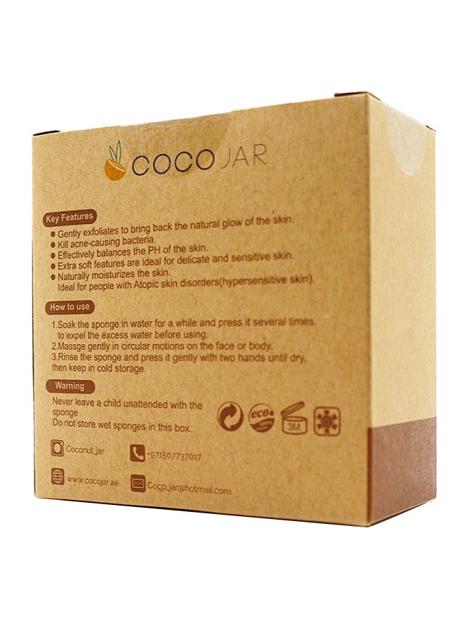 Coco Jar Konjac Face Cleansing Sponge Black - Image 3