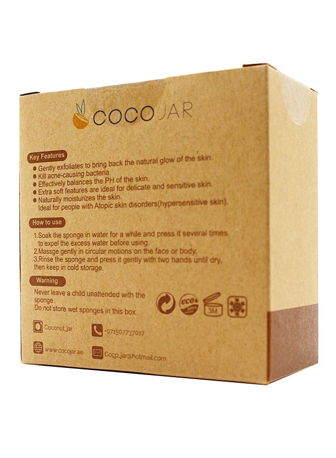 Coco Jar Konjac Face Cleansing Sponge Blue - Image 4