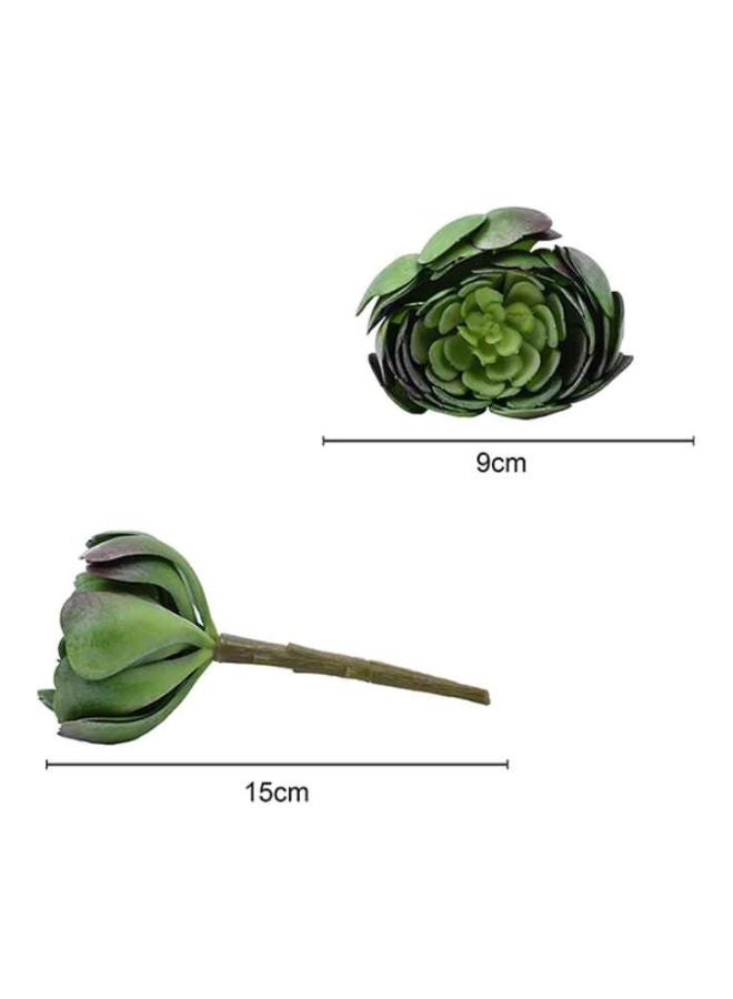 Artificial Succulent Flowers Shrubs Plant Green 9x15centimeter - v1597739650/N28586227A_3