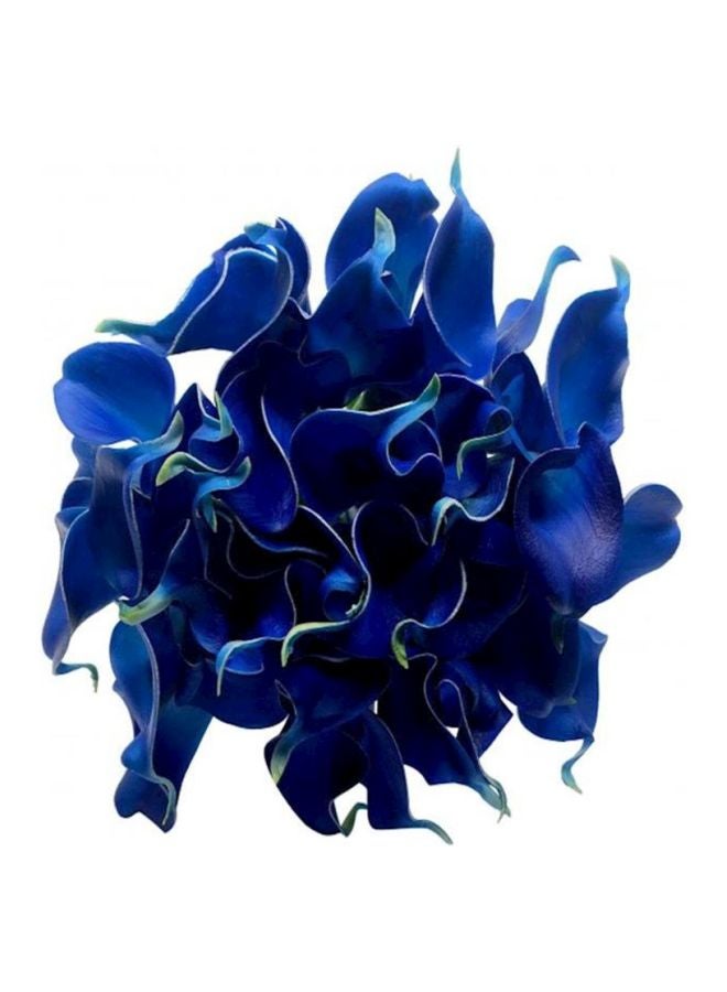 ياتاي 4 باقات زهور زنبق اصطناعية تتضمن 36 زهرة أزرق 5.5 cm - Image 2