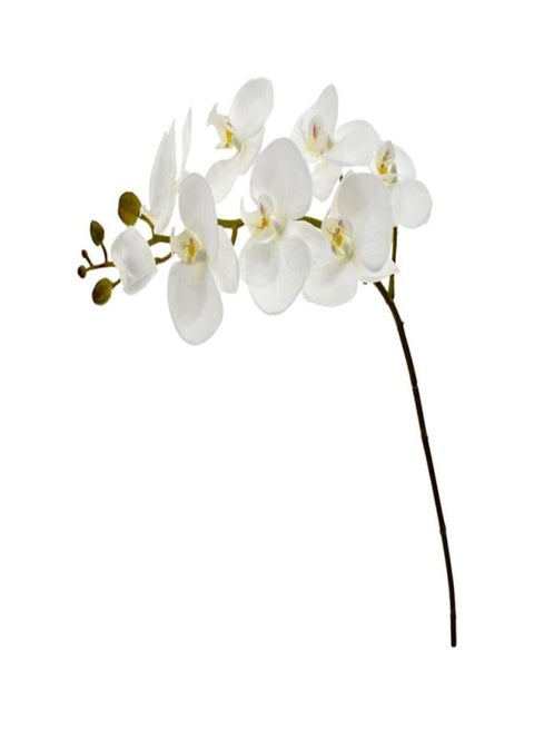 Artificial Orchid Flower Plant White 104x19centimeter