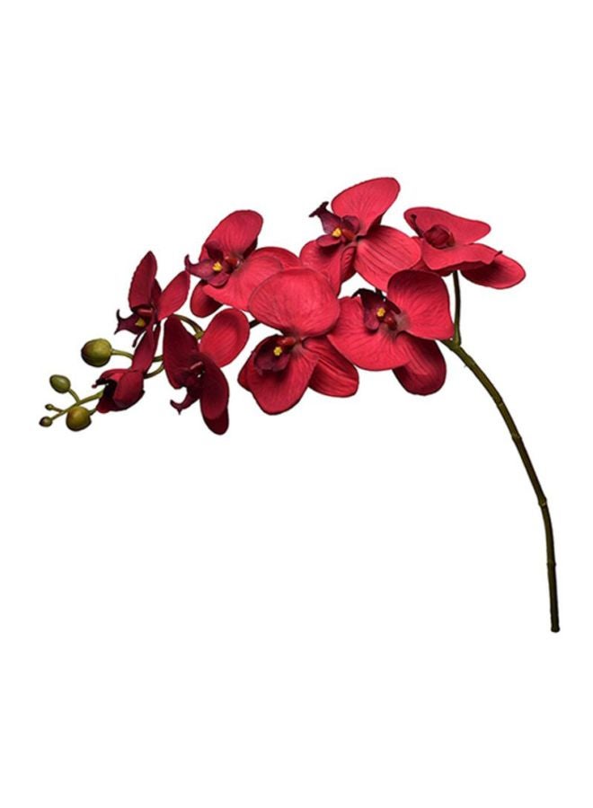 ياتاي زهور أوركيد صناعية من 3 قطع أحمر 103سم - Image 1
