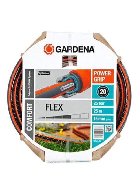 Power Grip Garden Hose Orange/Black 25meter