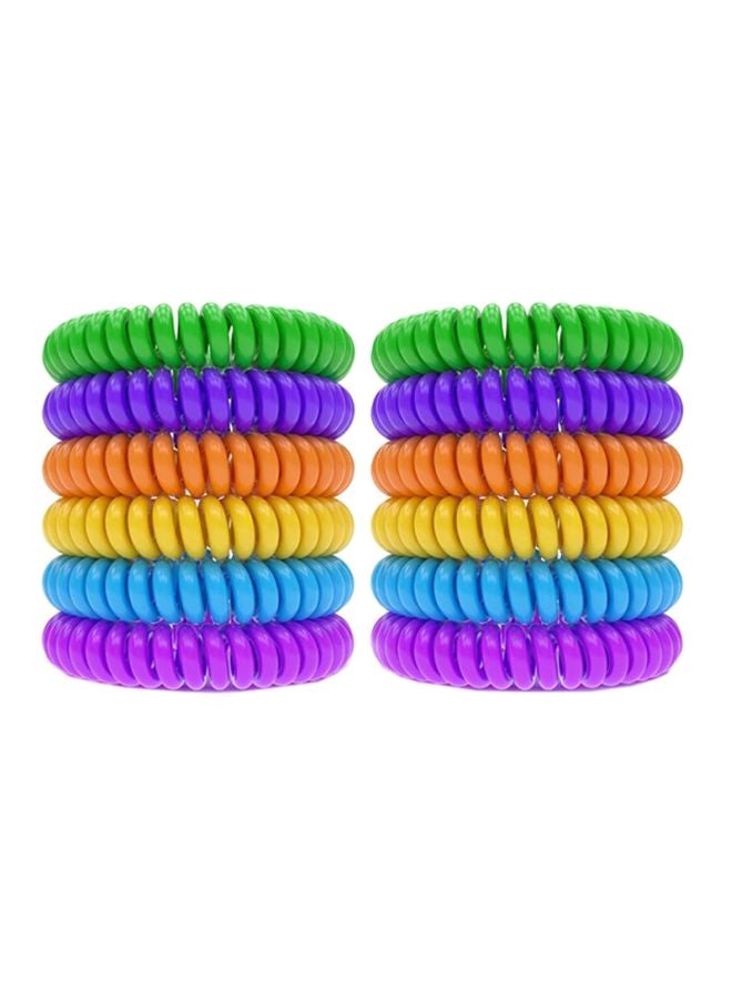 12-Piece Mosquito Repellent Wristbands Multicolour - v1597739853/N16105868A_1