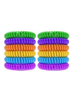 CABINA HOME 12-Piece Mosquito Repellent Wristbands Multicolour  - Image 1
