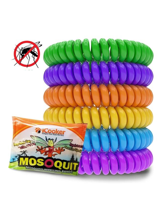 12-Piece Mosquito Repellent Wristbands Multicolour - v1597739854/N16105868A_2