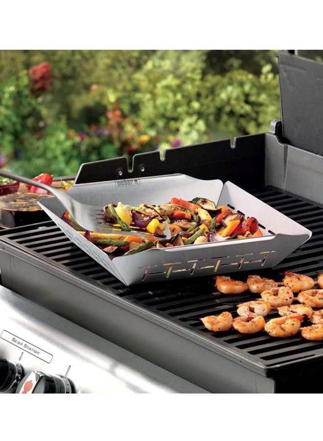Weber Stainless Steel Vegetable Frying Grill Silver  - Image 4