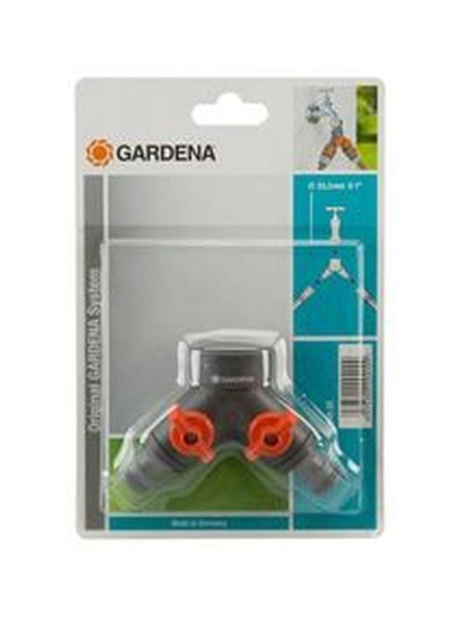 غاردينا موصل صنبور مزدوج رمادي/ برتقالي - Image 3