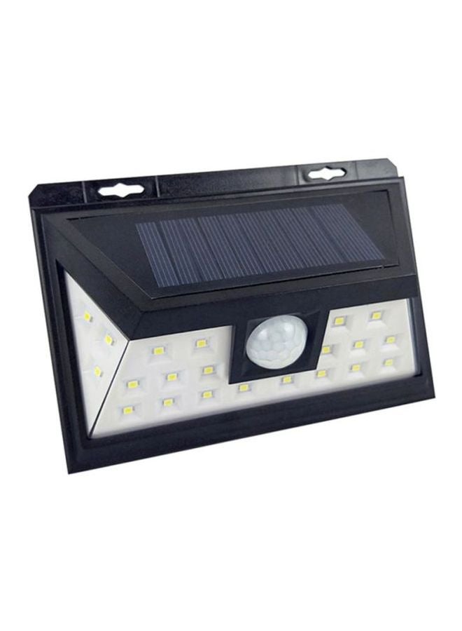 Angel city - 24 LED Solar Outdoor Wall Light Black/Silver/White - Image 1
