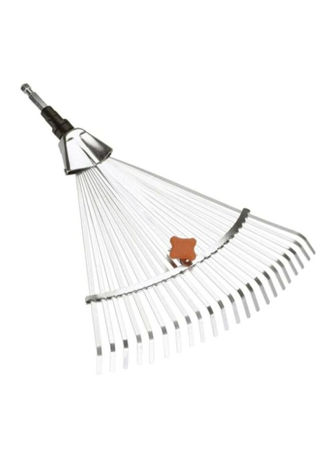 GARDENA Combisystem Adjustable Rake Silver/Black 50cm  - Image 1