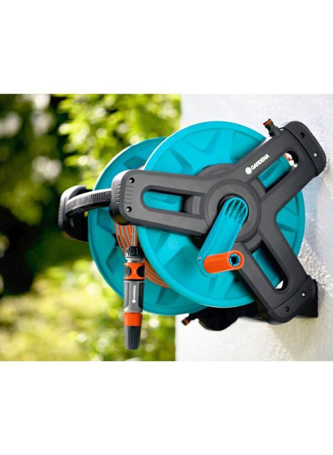 غاردينا طقم بكرة خرطوم كلاسيكية مع مثبت جداري رمادي/برتقالي/أبيض - Image 3