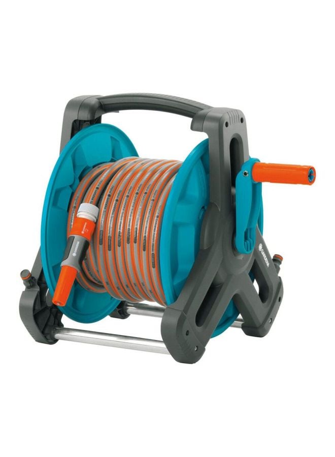 غاردينا طقم بكرة خرطوم كلاسيكية مع مثبت جداري رمادي/برتقالي/أبيض - Image 2