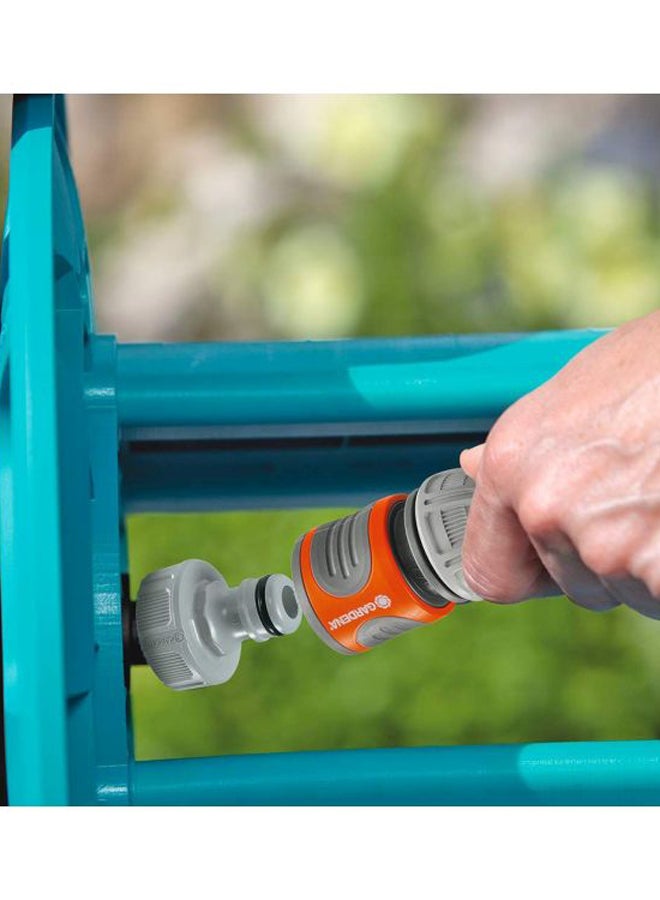 غاردينا طقم بكرة خرطوم كلاسيكية مع مثبت جداري رمادي/برتقالي/أبيض - Image 5