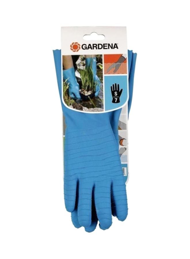 GARDENA One Pair Of Gardening Gloves Set Blue S/7  - Image 1