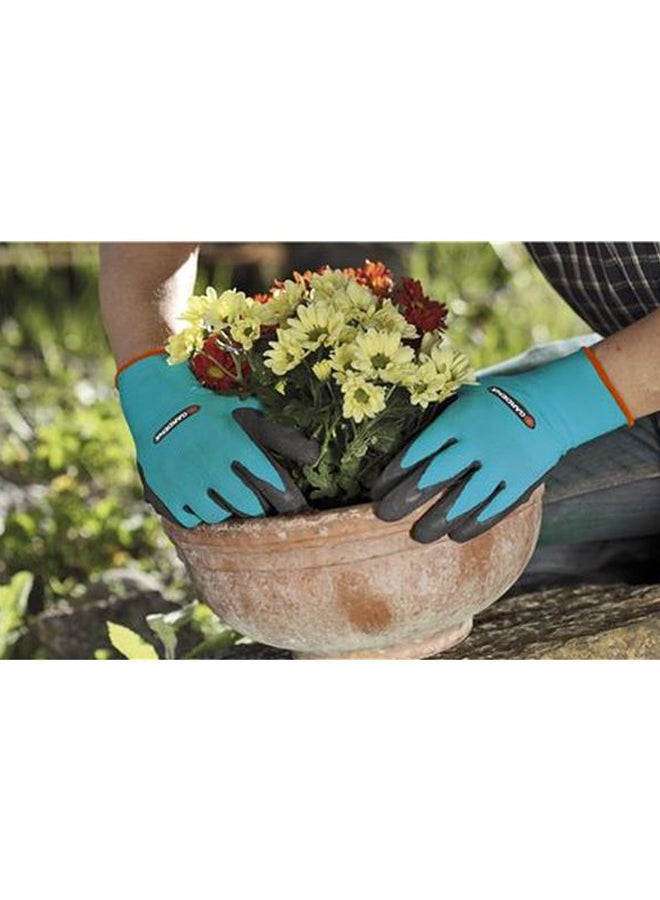 GARDENA One Pair Of Gardening Gloves Set Blue S/7  - Image 3
