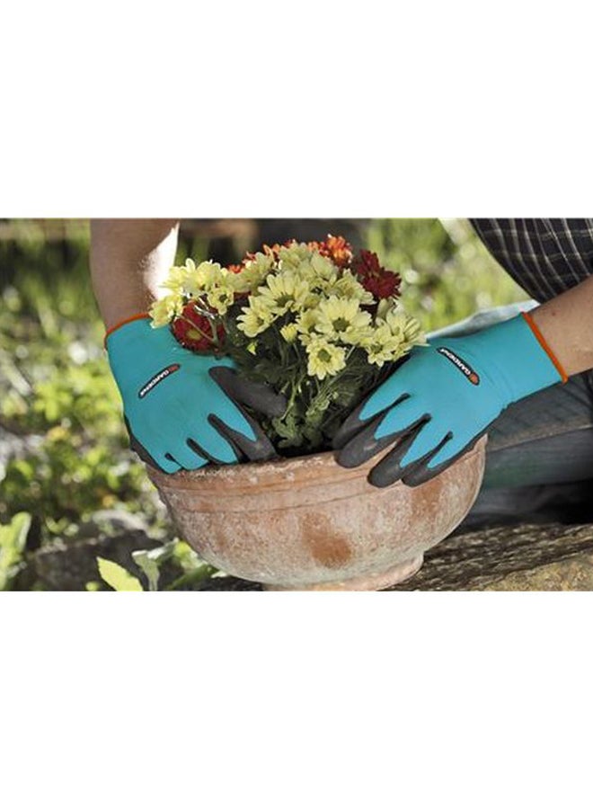 Gardening Gloves Blue/Black/Orange M/8