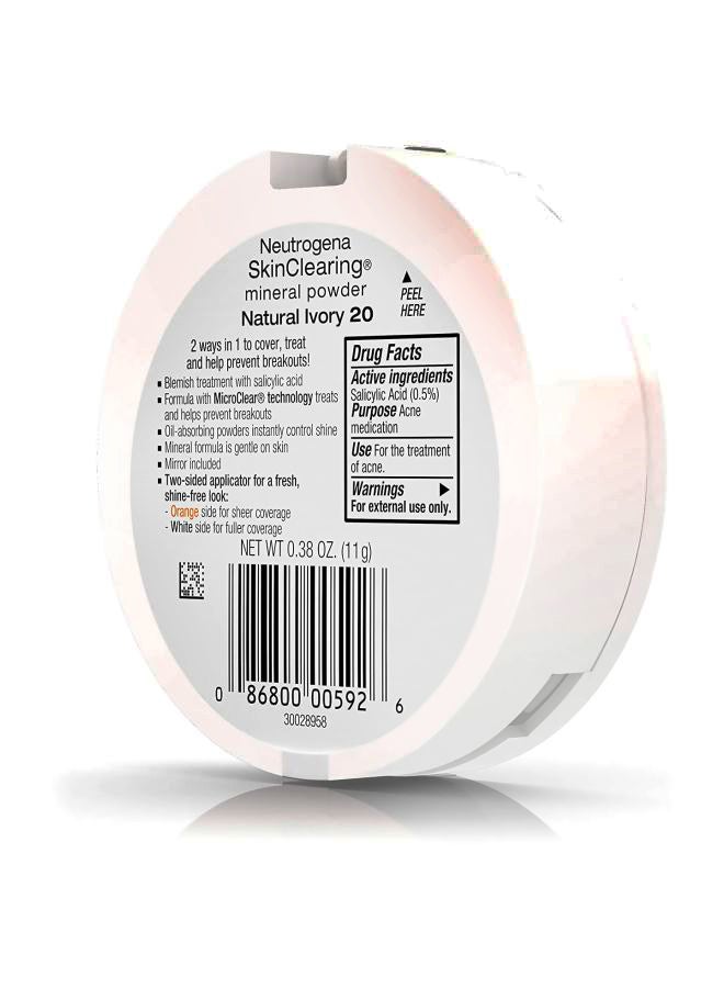 Neutrogena Skin Clearing Mineral Compact Powder Natural Ivory 20  - Image 4