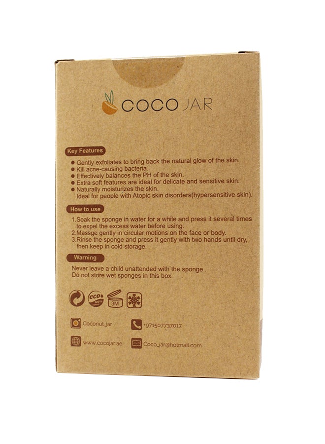 Coco Jar Konjac Cleansing Sponge Green - Image 3