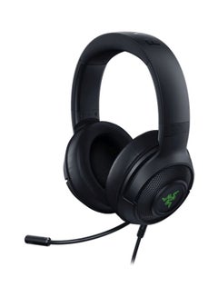 Razer Kraken V3 X Wired USB Gaming Headset: Lightweight Build - Triforce 40mm Drivers - HyperClear Cardioid Mic - 7.1 Surround Sound - Chroma RGB Lighting - Black