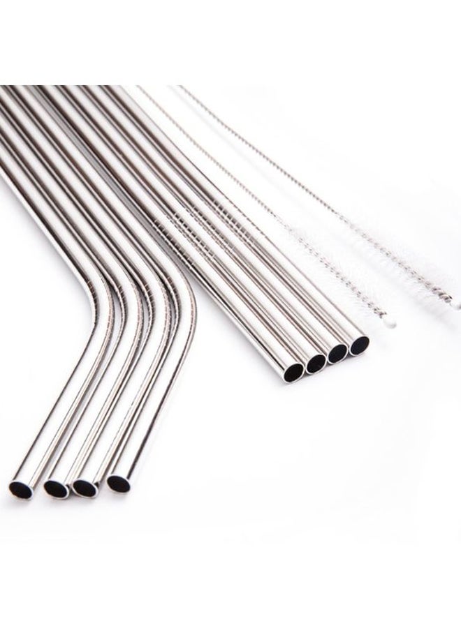 بيوينتي طقم ماصات من الستانلس ستيل من 11 قطعة فضي/ بيج/ أبيض - Image 2