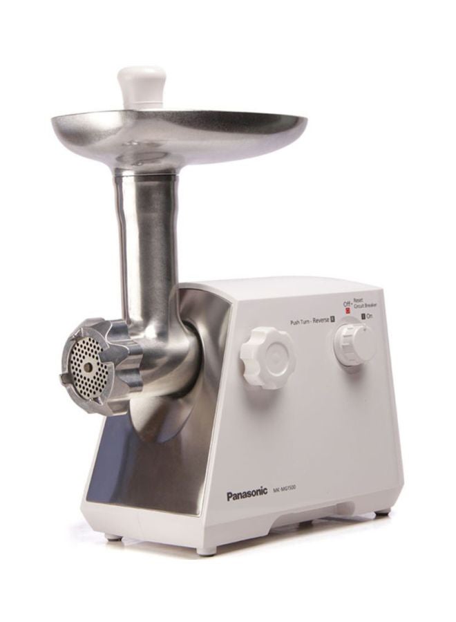 Panasonic - Meat Grinder 1500W 1500.0 W MK-MG1560 White/Silver - Image 1