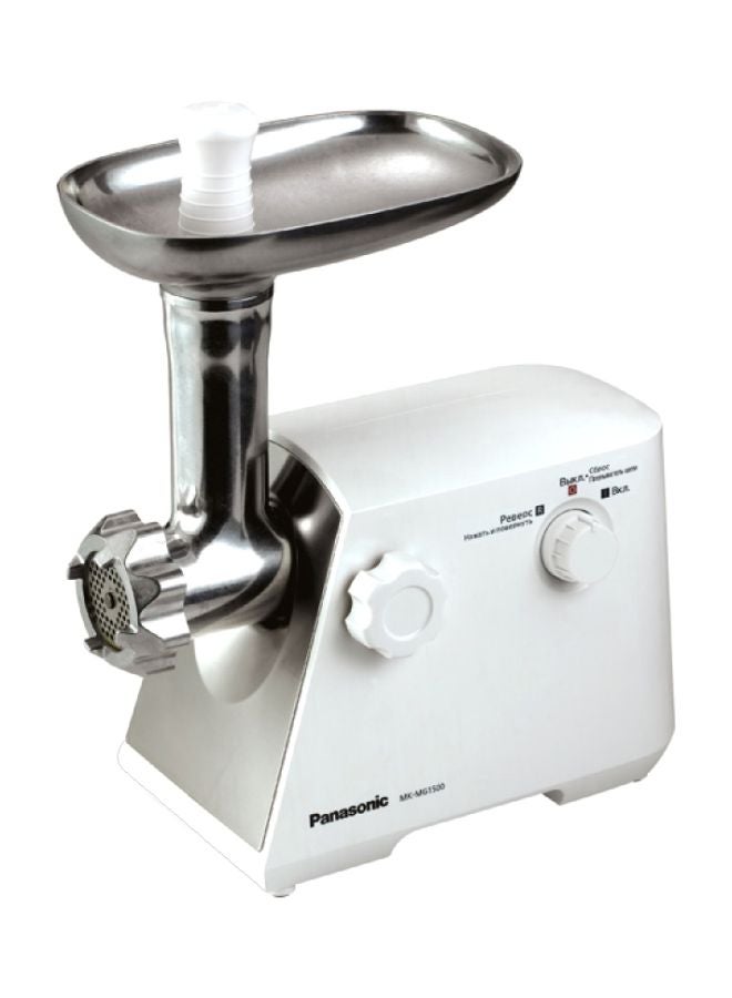 Panasonic - Meat Grinder 1500W 1500.0 W MK-MG1560 White/Silver - Image 1