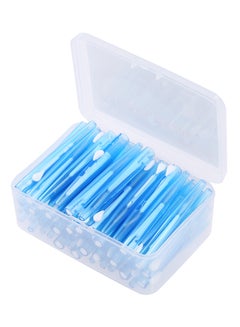 ANSELF 60-Piece Dental Floss Pick Set Blue  - Image 1