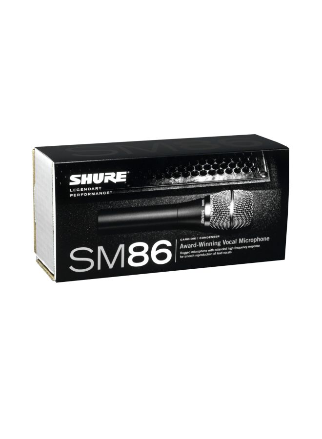 Shure Cardioid Condenser Vocal Microphone SM86 Black/Silver  - Image 2