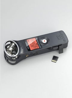 زوم مسجل الصوت الرقمي بسهولة حمل فائقة أسود/فضي  - Image 2