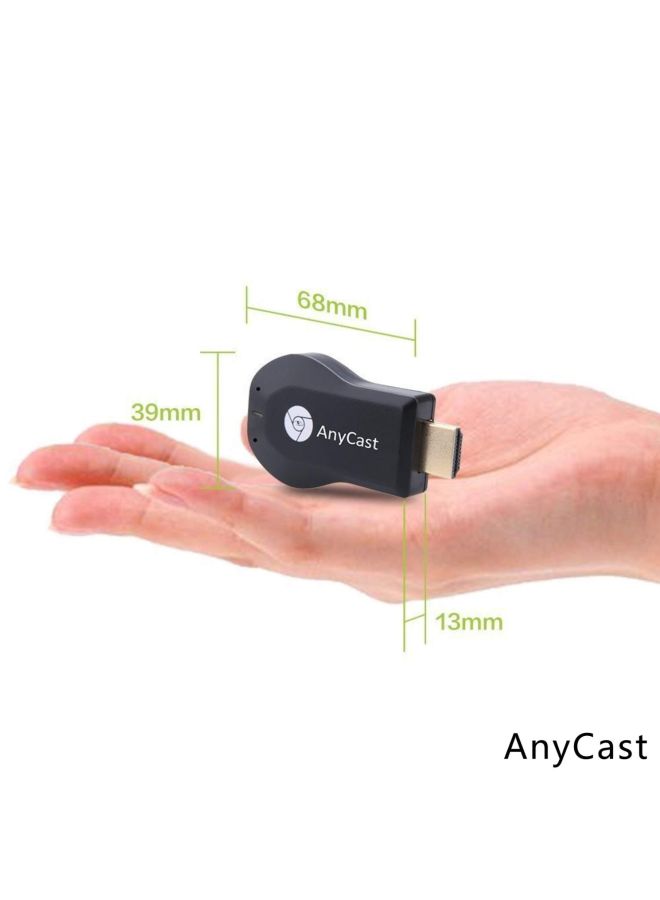 AnyCast - M2 Plus Wi-Fi Display Dongle Black - Image 1