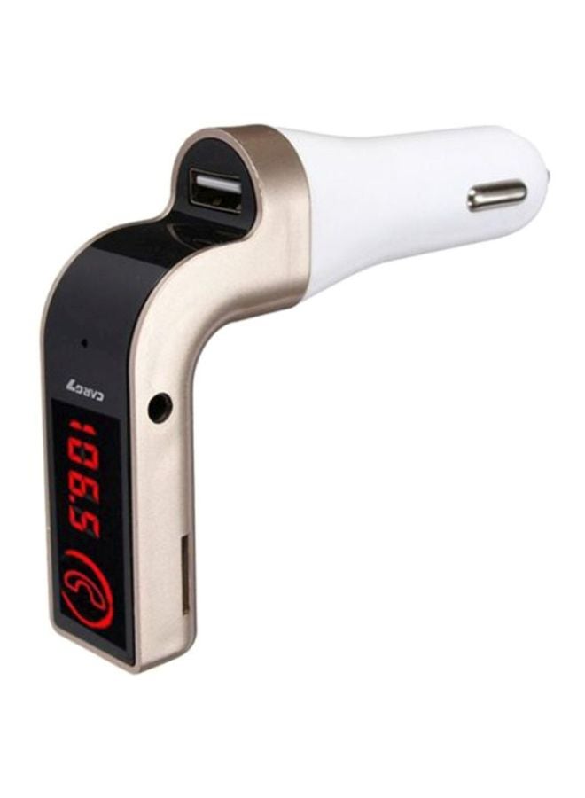 كار جي 7 طقم جهاز إرسال FM للسيارة يعمل بتقنية البلوتوث 1bi.330.19784122.18 ذهبي وردي/ بيج - Image 2