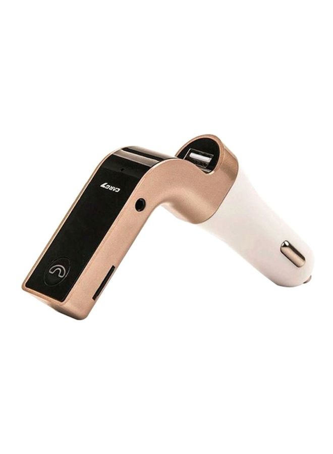 كار جي 7 طقم جهاز إرسال FM للسيارة يعمل بتقنية البلوتوث 1bi.330.19784122.18 ذهبي وردي/ بيج - Image 1