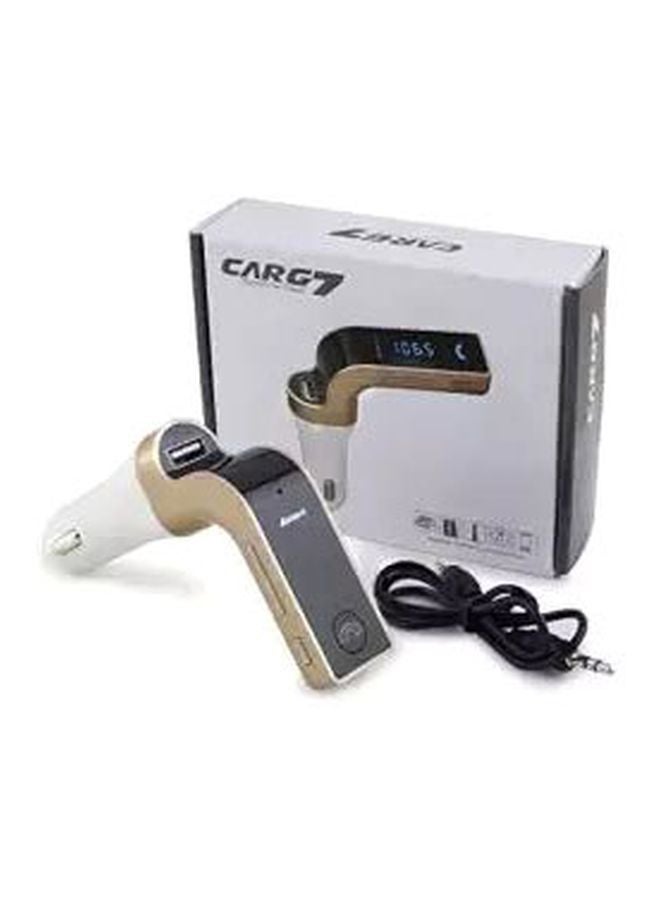 كار جي 7 طقم جهاز إرسال FM للسيارة يعمل بتقنية البلوتوث 1bi.330.19784122.18 ذهبي وردي/ بيج - Image 4