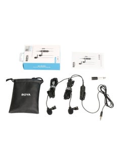 BOYA Dual Lavalier Microphone Black  - Image 1
